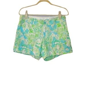 Lilly Pulitzer Callahan Shorts Size 6 Limeade It's A Zoo Panda Bear Beach Resort
